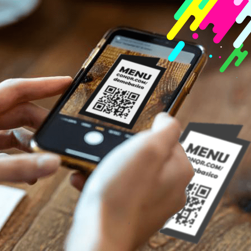 Codigo QR de restaurante bar y restaurantes